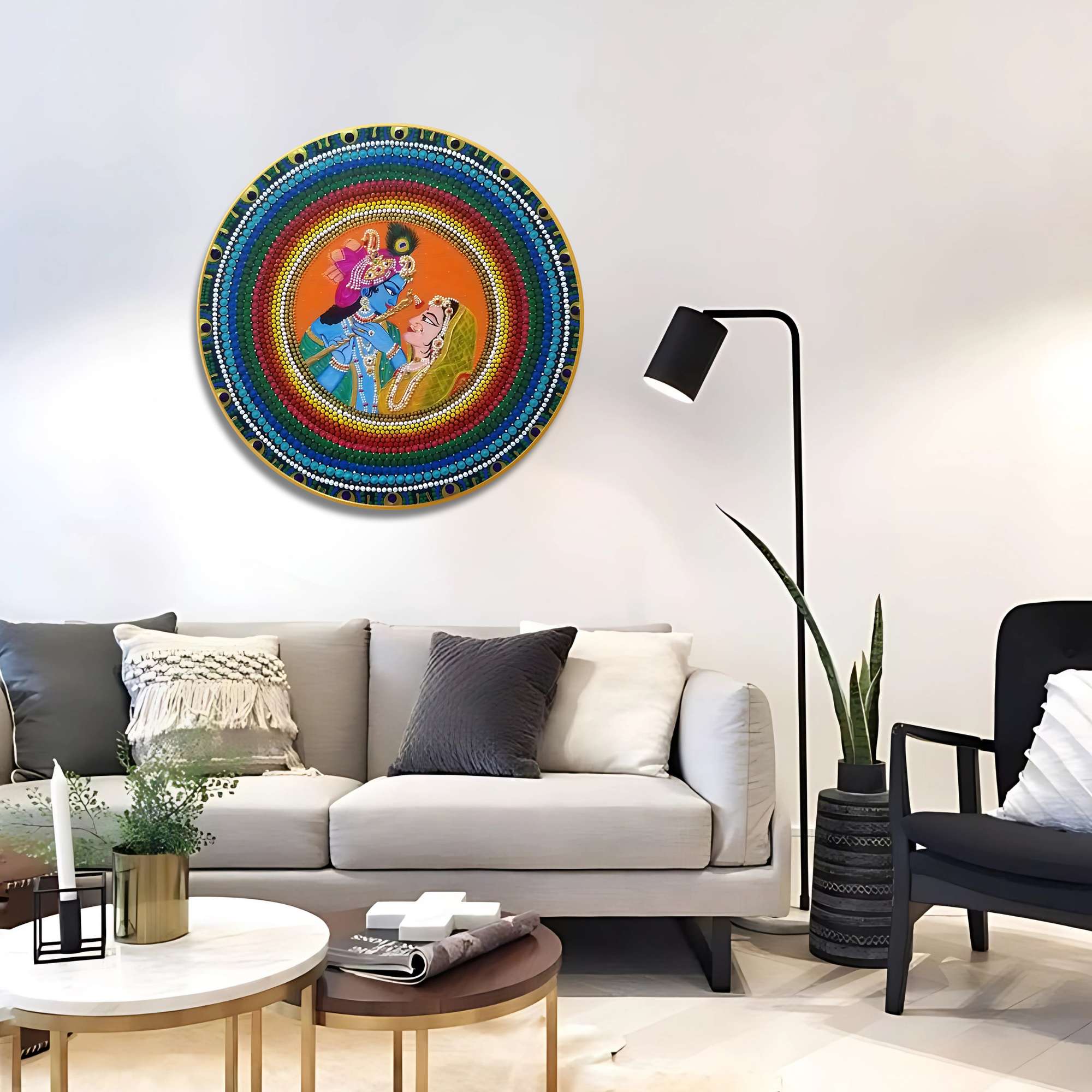 Round Wall Painting - Image 5